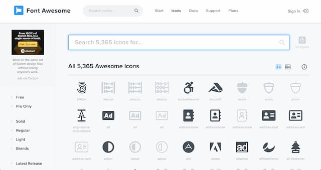 Font Awesome