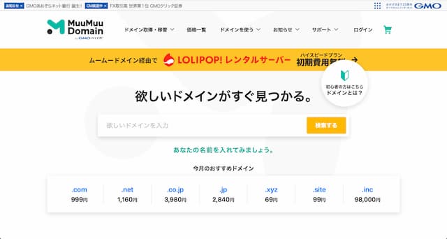 ムームードメイン