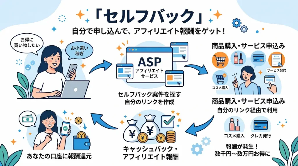 セルフバック（自己アフィリエイト）の仕組み