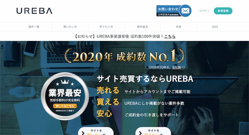サイト売買 の注意点